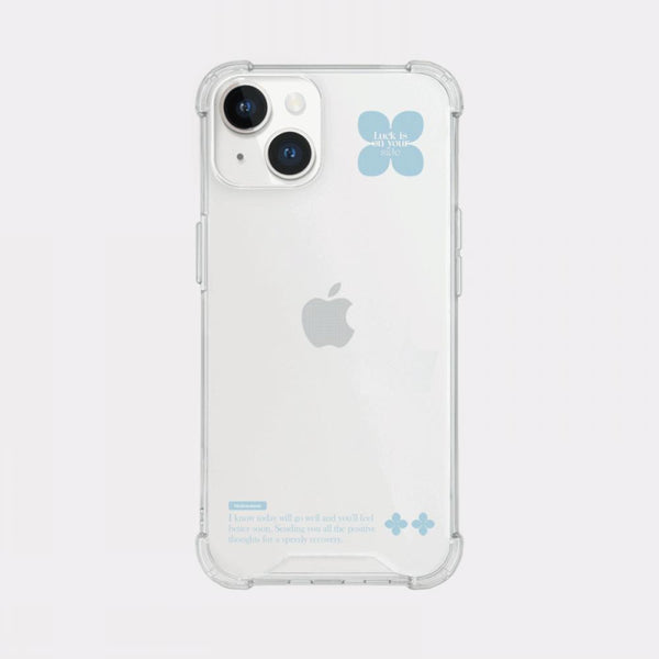 [Mademoment] Coloring Blue Design Clear Phone Case (3 Types)