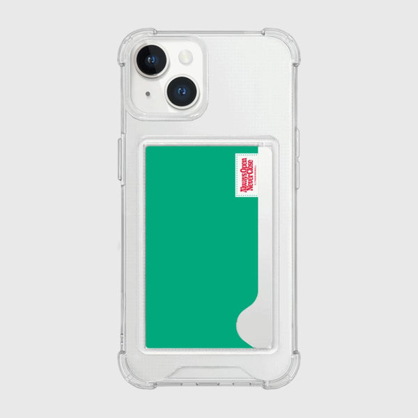 [THENINEMALL] Basic Color Label Clear Phone Case (1 Type)