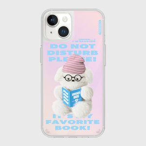 [THENINEMALL] Do Not Disturb Puppy Mirror Phone Case