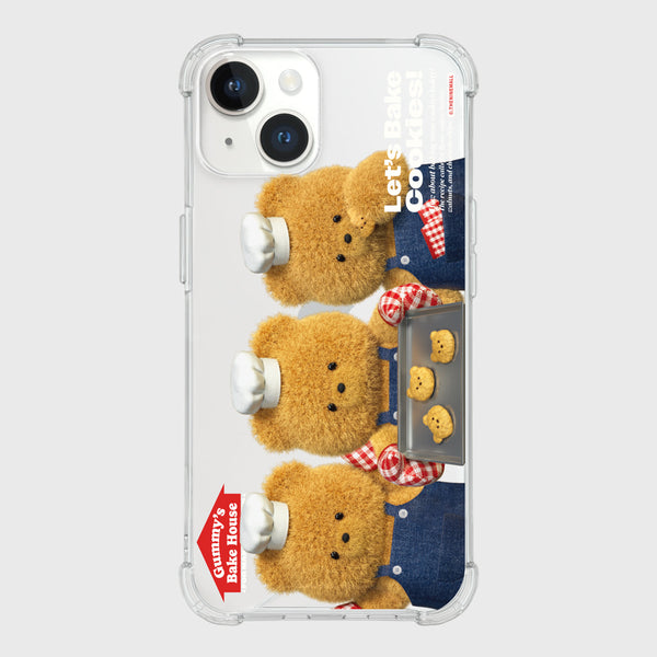 [THENINEMALL] Big Cookie Gummy Clear Phone Case (3 types)