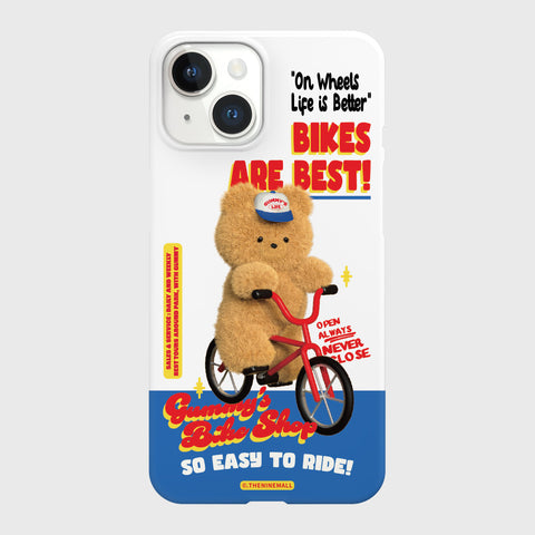 [THENINEMALL] Gummys Bike Shop Hard Phone Case (2 types)