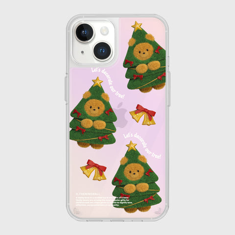 [THENINEMALL] Pattern Tree Gummy Mirror Phone Case