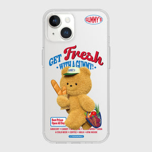 [THENINEMALL] Gummys Fresh Market Clear Phone Case (3 types)