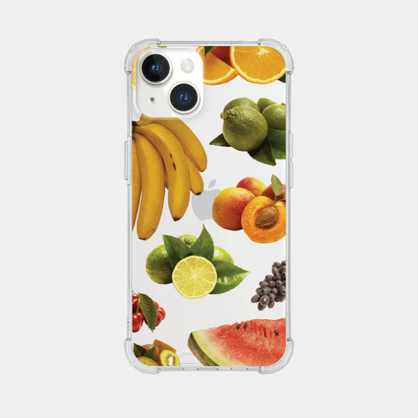 [Mademoment] Juice Fruits Design Clear Phone Case (3 Types)