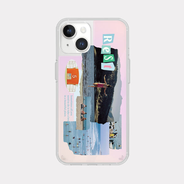 [Mademoment] Rest Today Design Glossy Mirror Phone Case