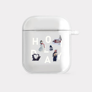 [Mademoment] Snowing Play Design Clear AirPods Case