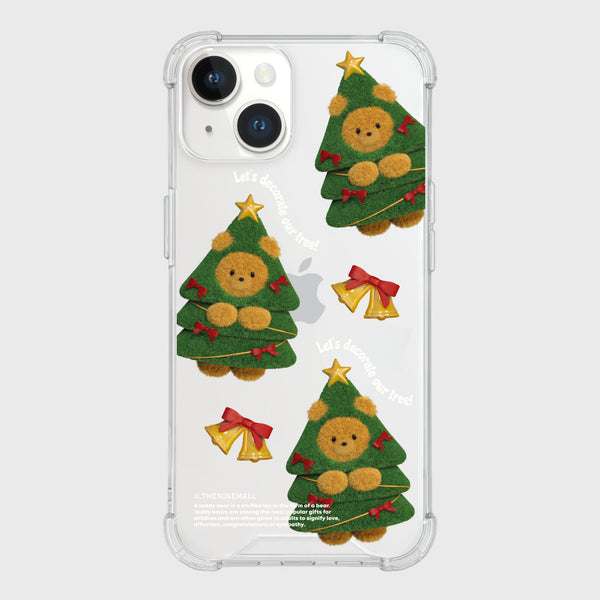 [THENINEMALL] Pattern Tree Gummy Clear Phone Case (4 types)