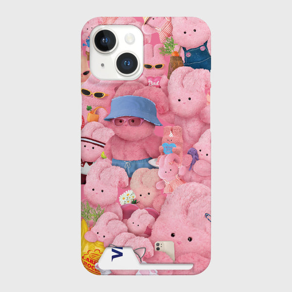 [THENINEMALL] Pink Windy Mood Hard Phone Case (2 types)