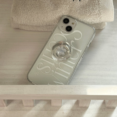 [Mademoment] Scents Of Winter Design Clear Phone Case (3 Types)