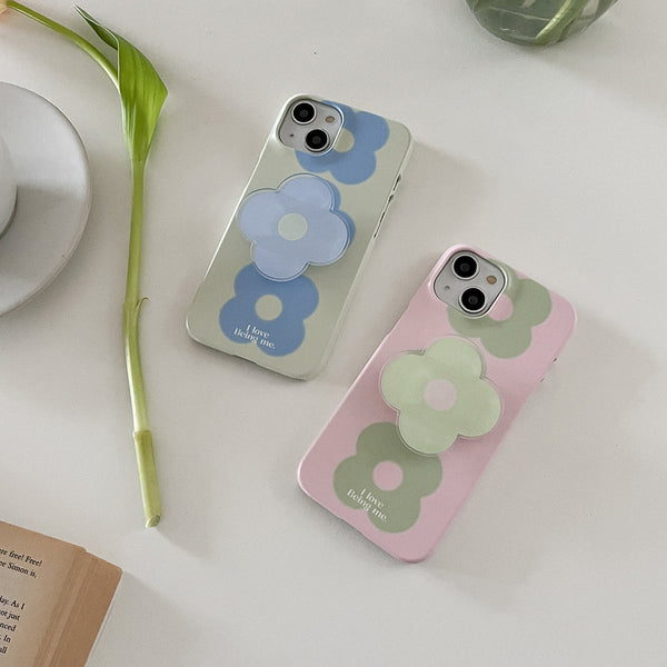 [Mademoment] Flower Drops Gradation Design Phone Case