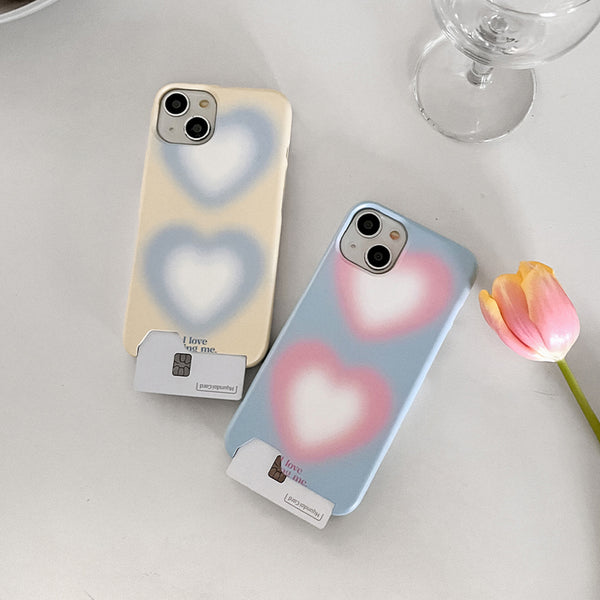 [Mademoment] Two Heart Gradation Design Phone Case