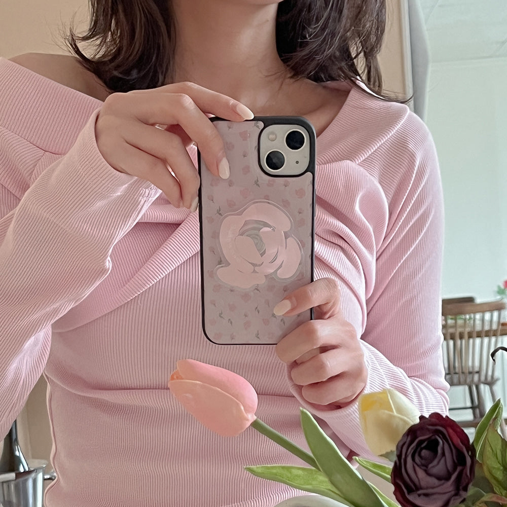 [Mademoment] Merry Rose Vintage Design Bumper Phone Case