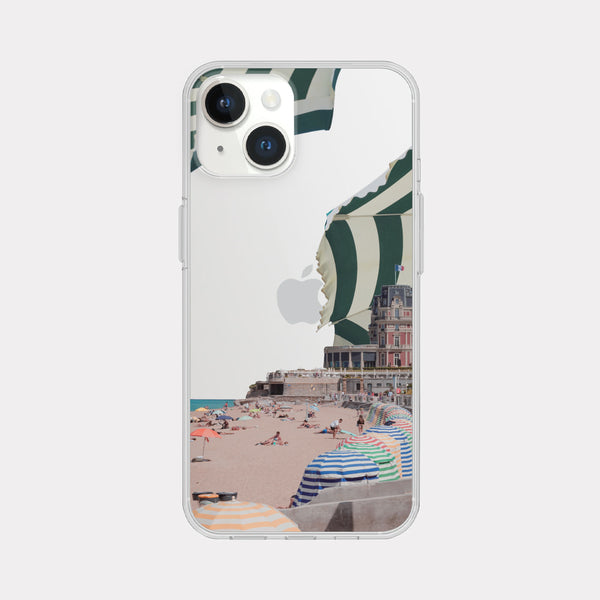 [Mademoment] Color Beach Design Clear Phone Case (3 Types)