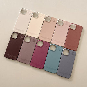 [Mademoment] Soft Cream Plain Design Phone Case