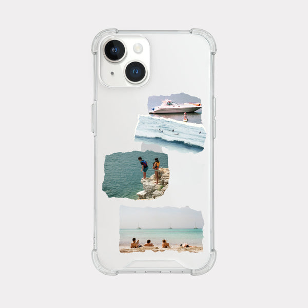 [Mademoment] Summer Vacation Design Clear Phone Case (3 Types)