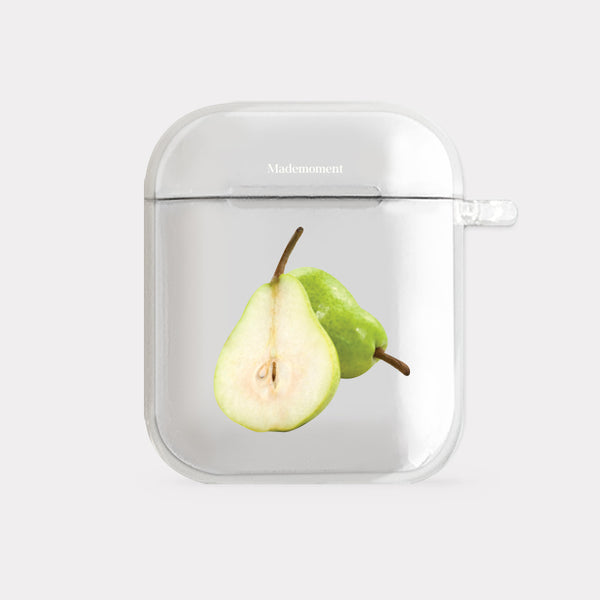 [Mademoment] Sweet Fruits Design Clear AirPods Case