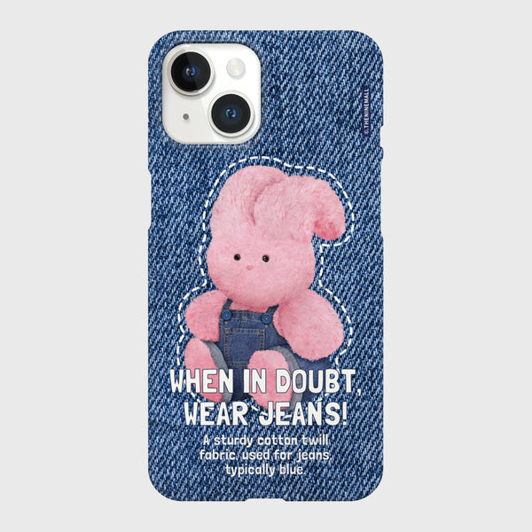 [THENINEMALL] Denim Windy Hard Phone Case (2 types)