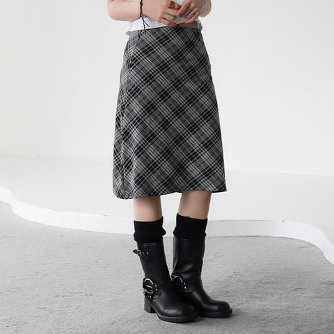 [BINARY01] Copen Check Skirt