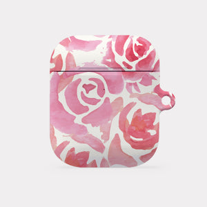 [Mademoment] Rose Watercolor Design AirPods Case