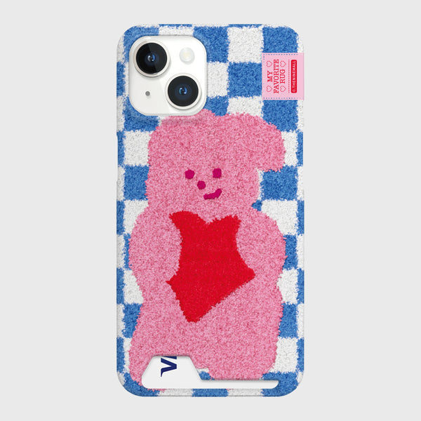 [THENINEMALL] Windy Checkerboard Rug Hard Phone Case (2 types)