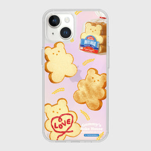 [THENINEMALL] Pattern Bread Gummy Mirror Phone Case