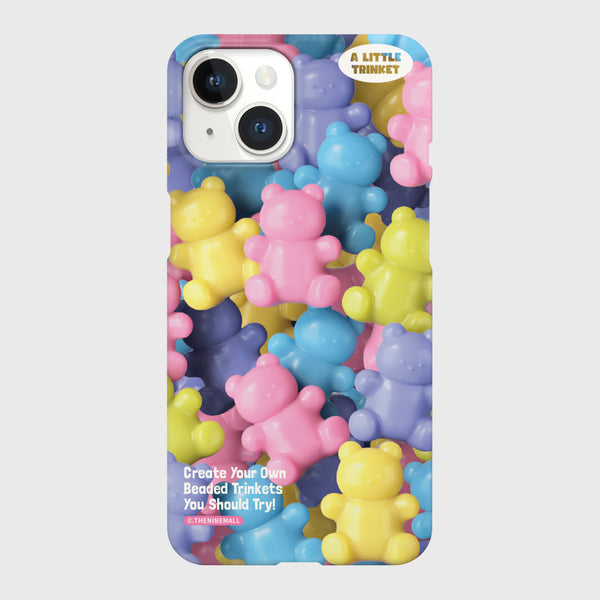 [THENINEMALL] Beads Gummy Pattern Hard Phone Case (2 types)