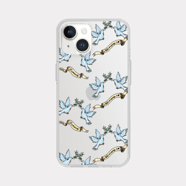 [Mademoment] Peaceful Memory Pattern Design Clear Phone Case (4 Types)