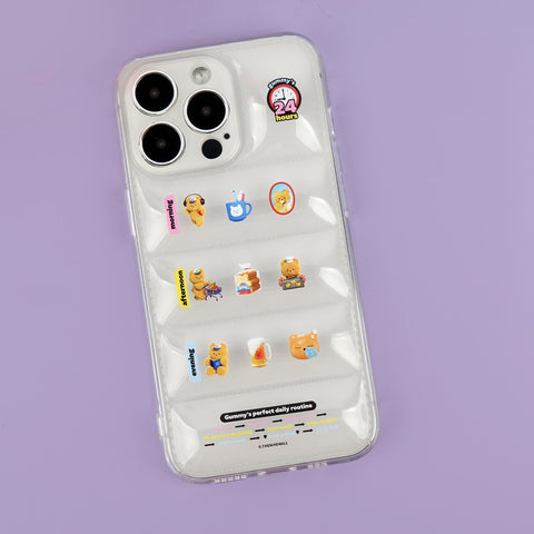 [THENINEMALL] Gummys Daily Routine Clear Phone Case (1 Type)