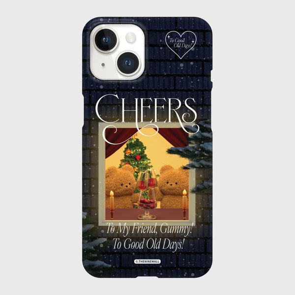 [THENINEMALL] Cheers Gummy Hard Phone Case (2 types)