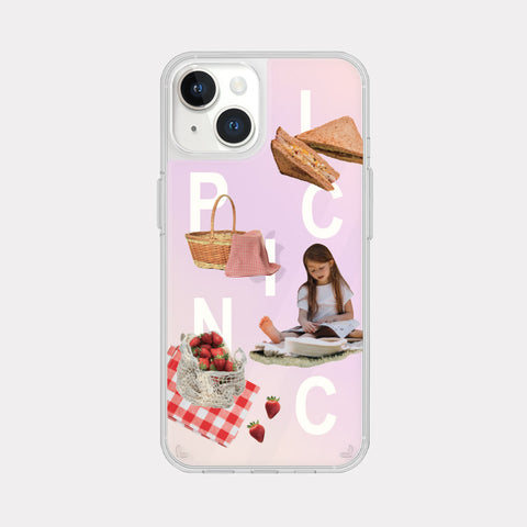 [Mademoment] Picnic Play Design Glossy Mirror Phone