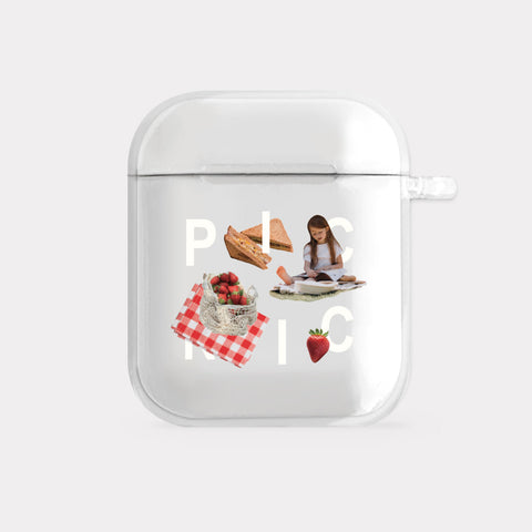 [Mademoment] Picnic Play Design Clear AirPods Case