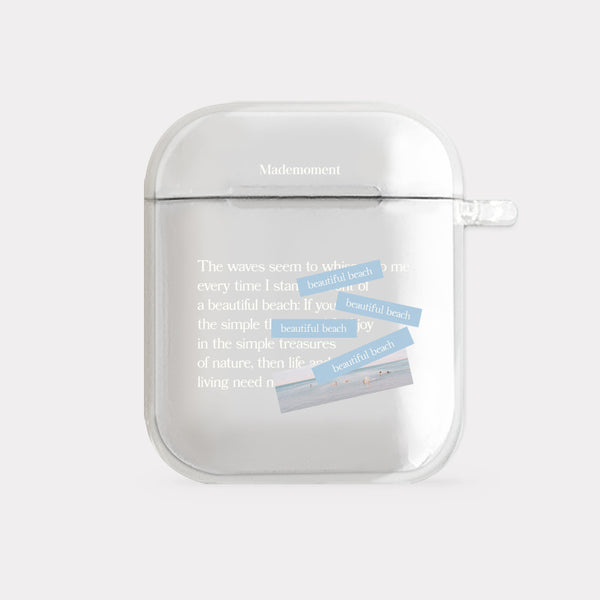 [Mademoment] Whisper Wave 디자인 Design Clear AirPods Case