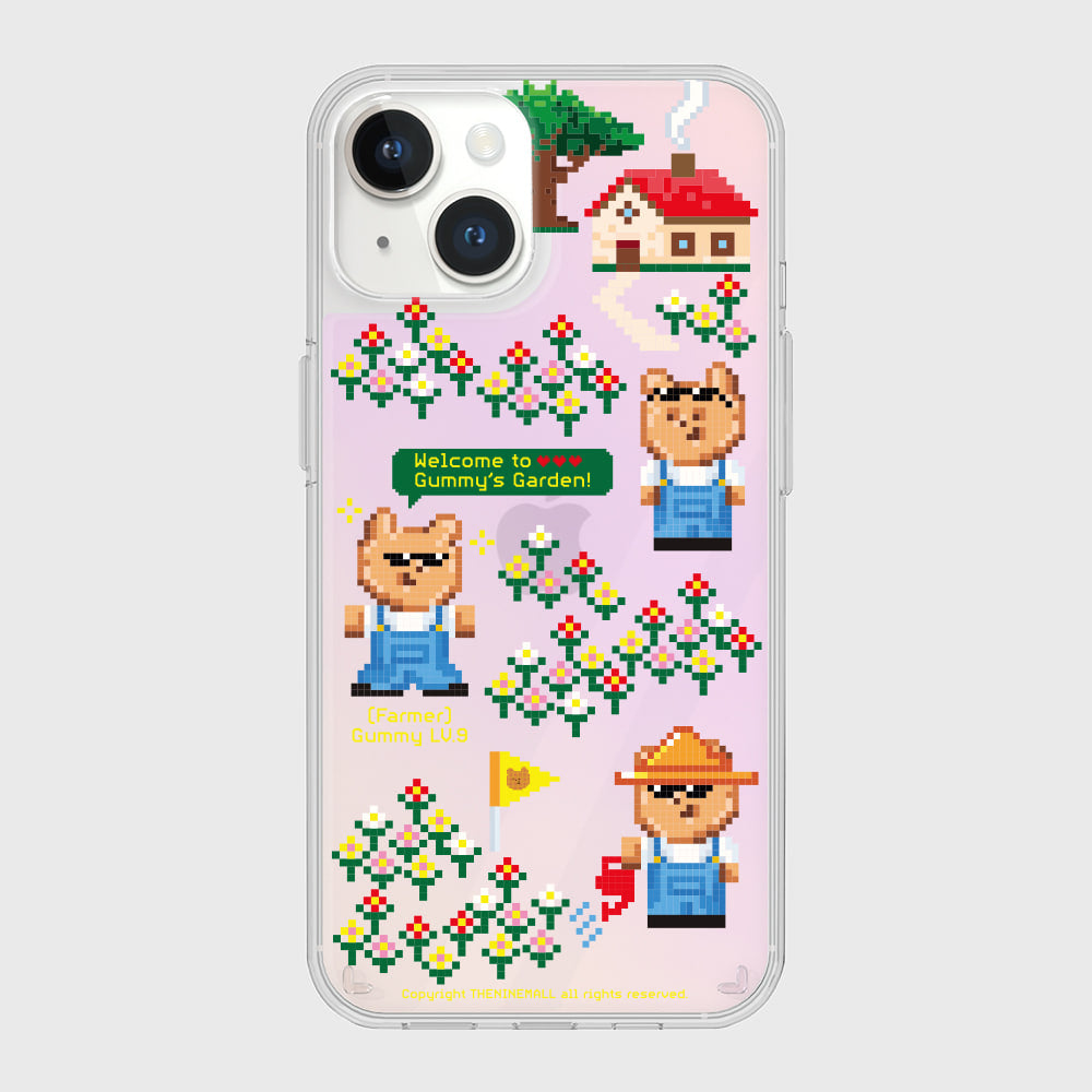 [THENINEMALL] Pixel Farmer Gummy Mirror Phone Case