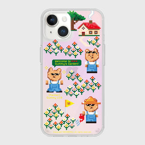 [THENINEMALL] Pixel Farmer Gummy Mirror Phone Case