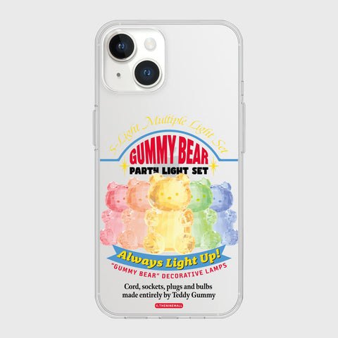 [THENINEMALL] Gummy Light Set Clear Phone Case (3 types)