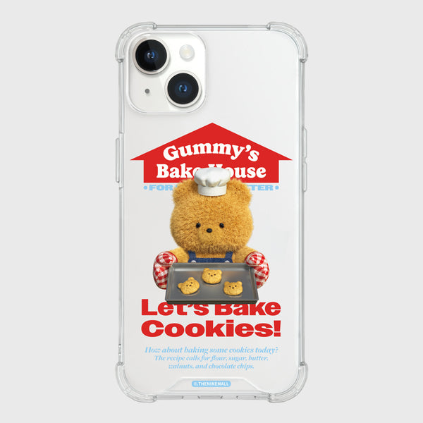 [THENINEMALL] Cookie Gummy Clear Phone Case (3 types)