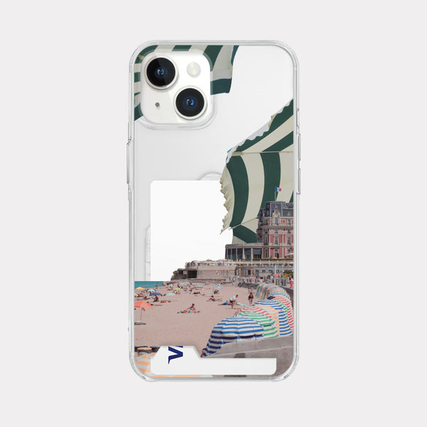 [Mademoment] Color Beach Design Clear Phone Case (3 Types)