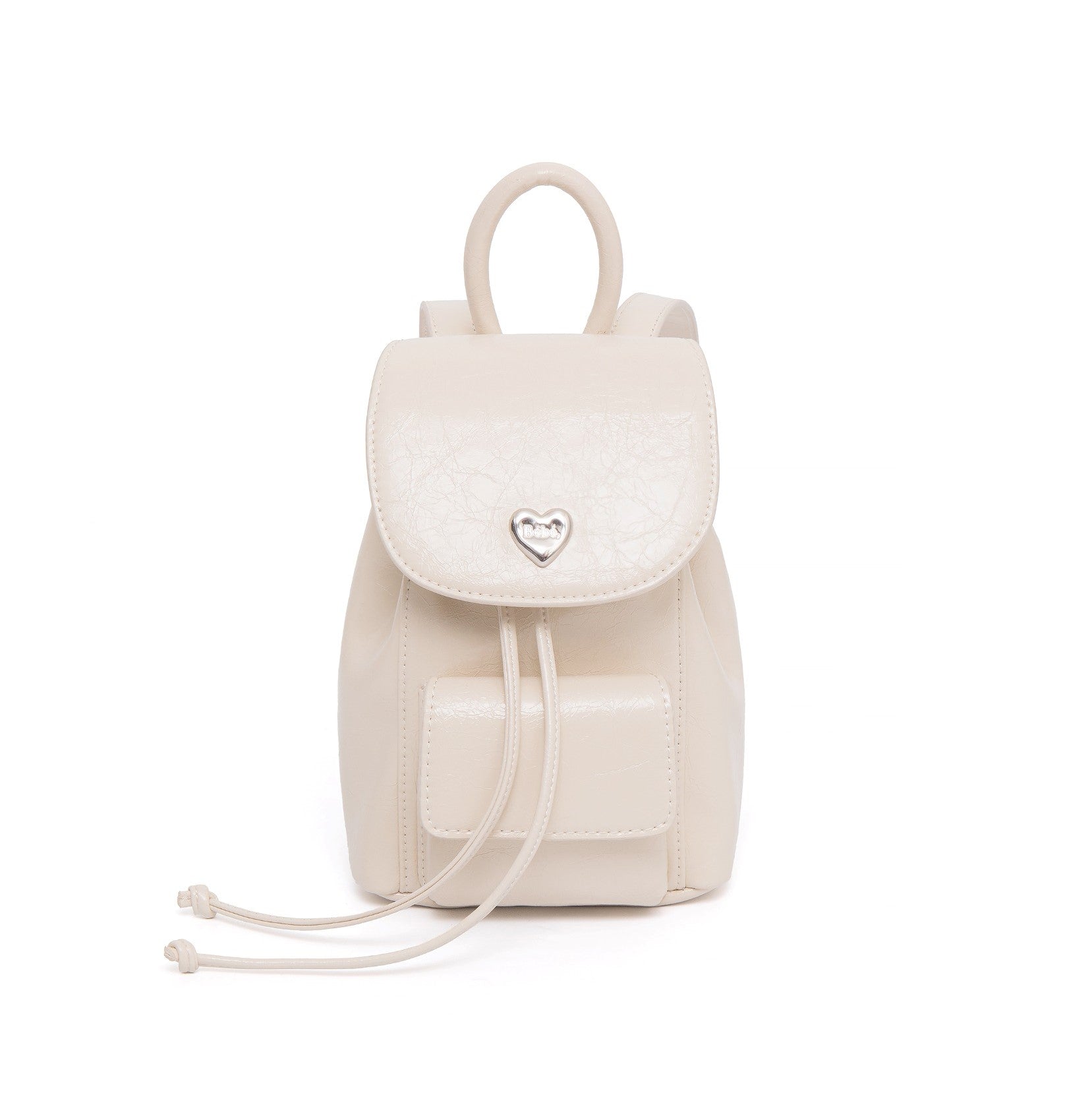 [NOIRNINE] Bébé Chain Leather Backpack (BEIGE)