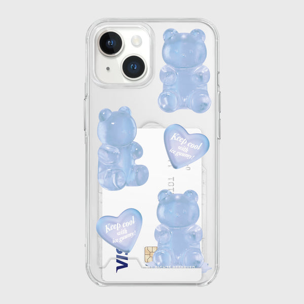 [THENINEMALL] Heart Ice Gummy Clear Phone Case (3 types)