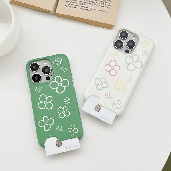 [Mademoment] Flower Doodle Pattern Design Phone Case