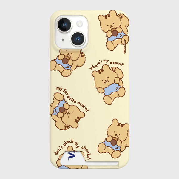 [THENINEMALL] Pattern Favorite Acorn Hard Phone Case (2 types)