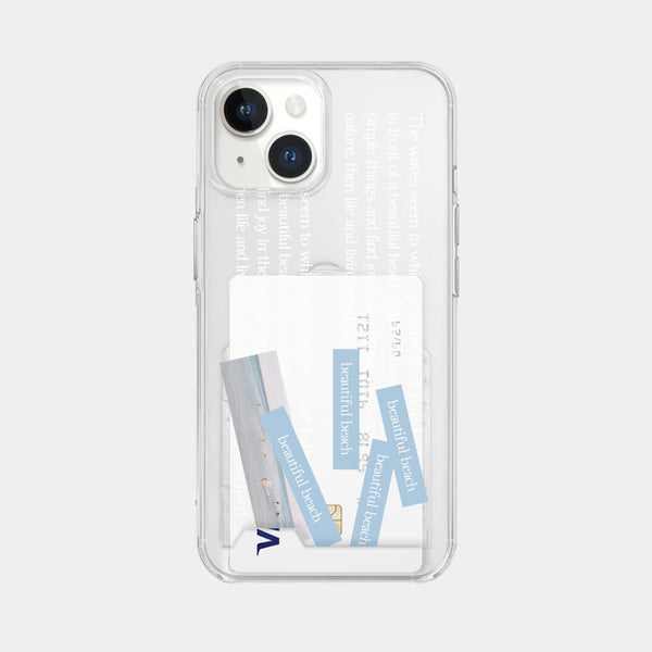 [Mademoment] Whisper Wave Design Clear Phone Case (3 Types)