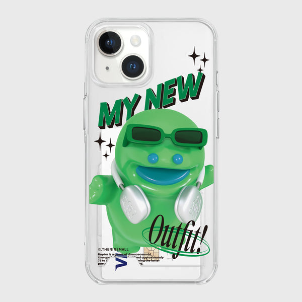 [THENINEMALL] New Outfit Raptor Clear Phone Case (3 types)