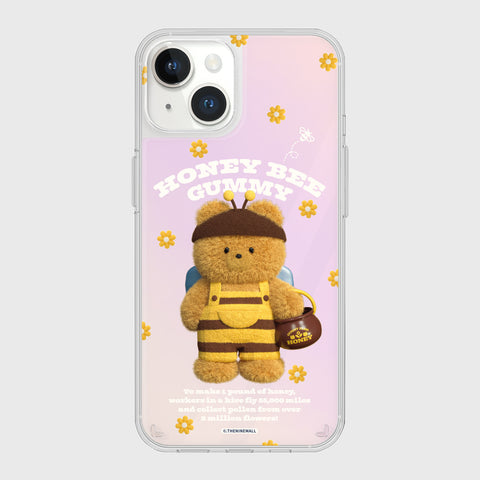 [THENINEMALL] Honey Bee Gummy Mirror Phone Case
