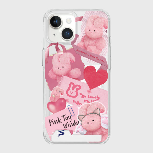 [THENINEMALL] Windy Collage Clear Phone Case (3 types)