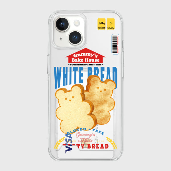 [THENINEMALL] Bread Gummy Clear Phone Case (3 types)