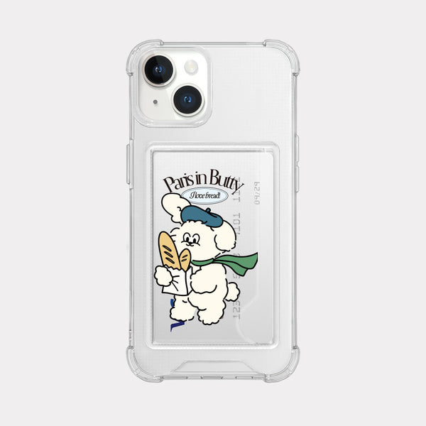 [Mademoment] Parisian Butty Design Clear Phone Case (4 Types)