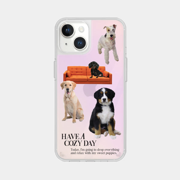 [Mademoment] Cozy Rest Day Design Glossy Mirror Phone Case