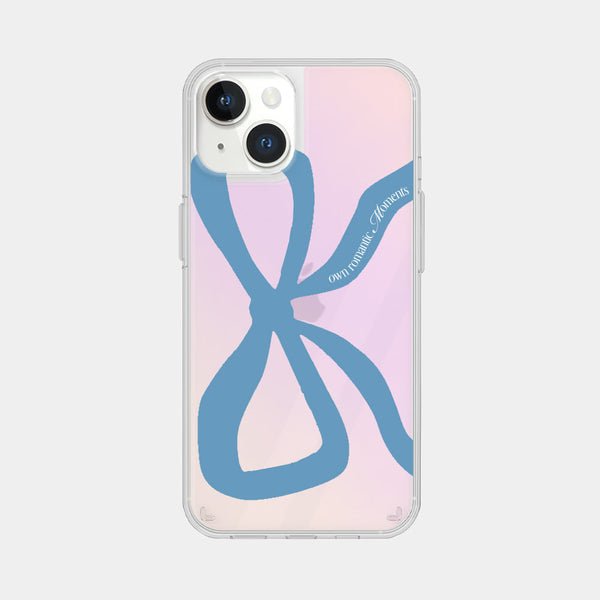 [Mademoment] Own Romantic Ribbon Design Glossy Mirror Phone Case