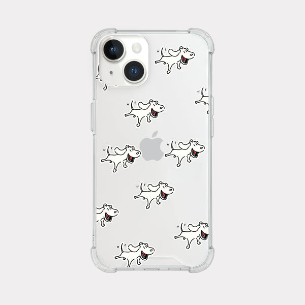 [Mademoment] Another Dog Pattern Design Clear Phone Case (3 Types)